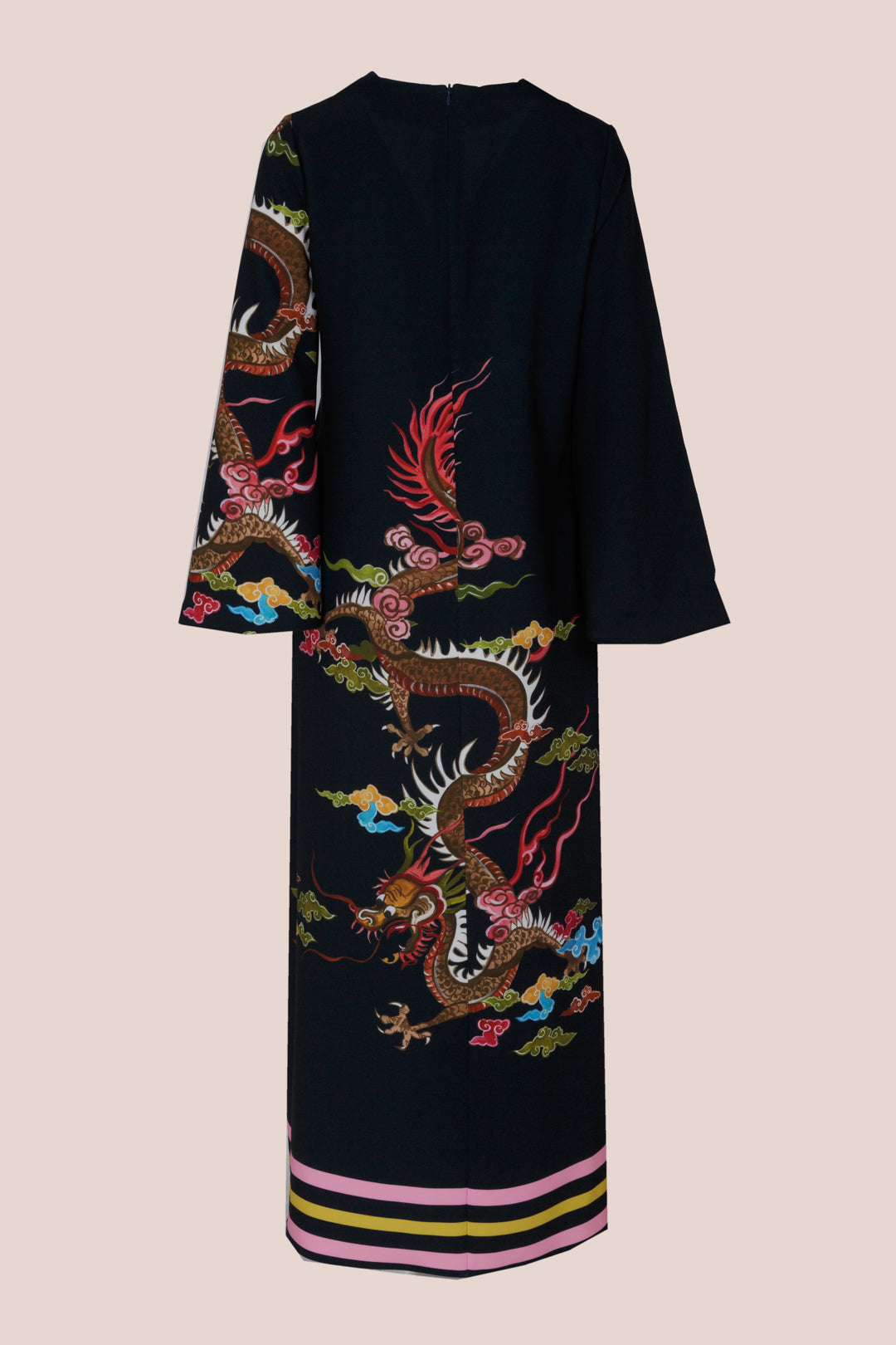 Dragons navy blue midi tunic dress