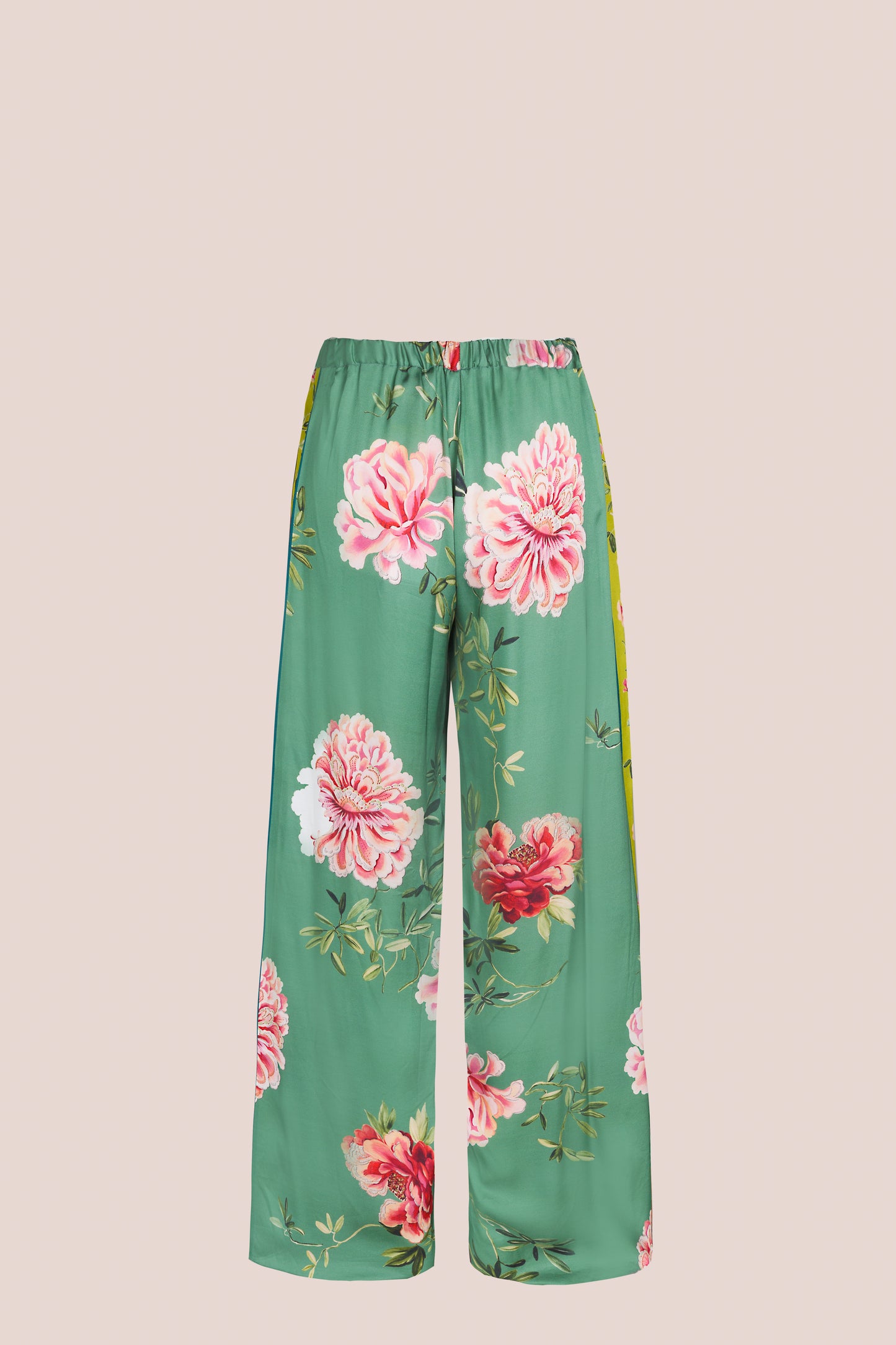 GREEN FLOWER PANTS