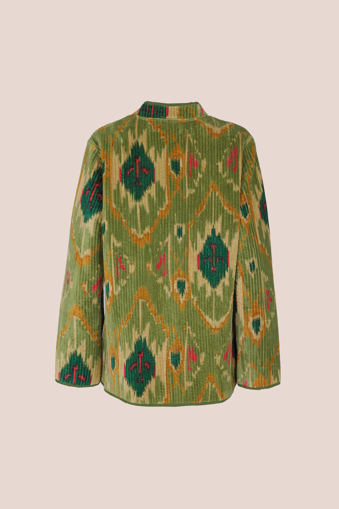 GREEN VELVET IKAT JACKET 