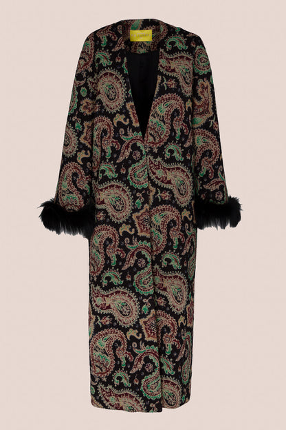 PAISLEY BLACK COAT