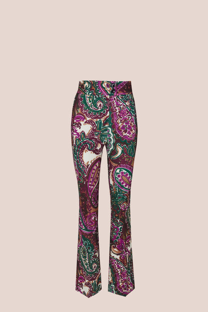 PAISLEY FLARED PANTS