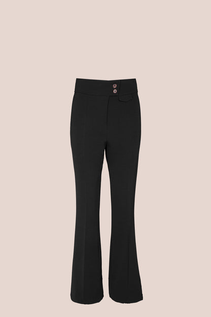 BLACK FLARED PANTS